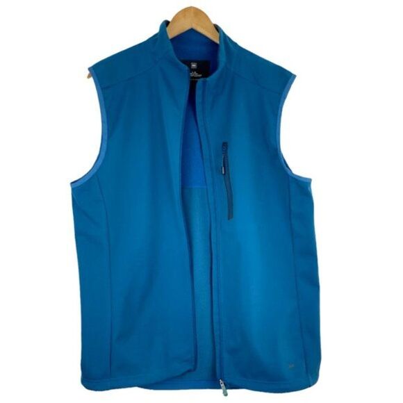 MEC MEN'S Blue Active by Nature Soft Shell Mock Neck Full Zip Vest US L - Picture 3 of 11